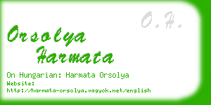 orsolya harmata business card